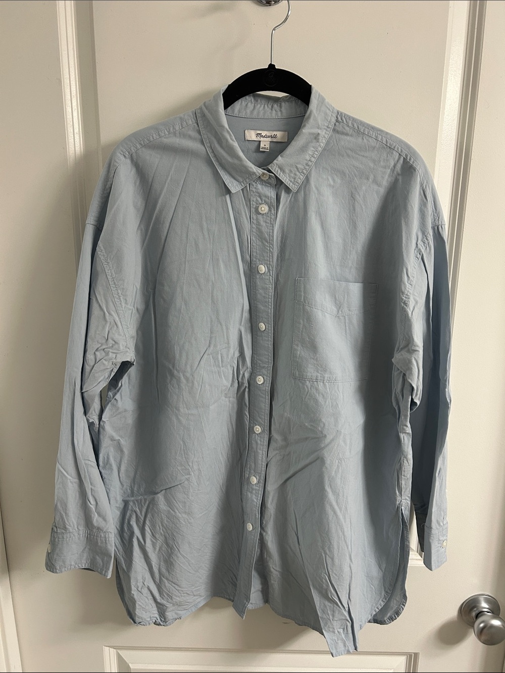 madewell - signature poplin oversized shirt